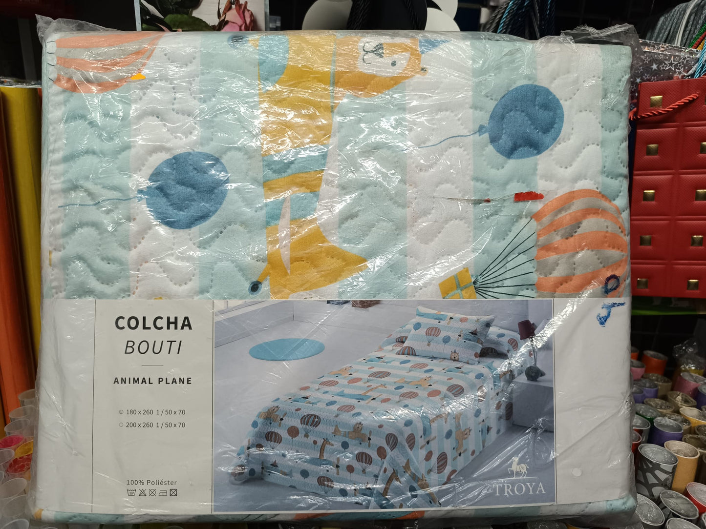 Colcha infantil Animal Planet 90 cm
