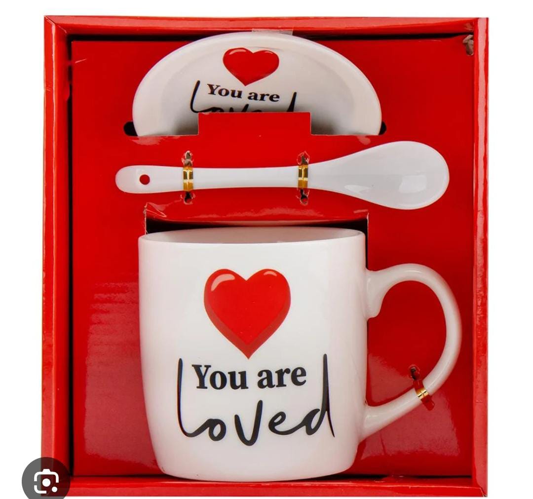 Set Taza Completo "You Are Loved" - Taza, Plato y Cuchara - 5.99€