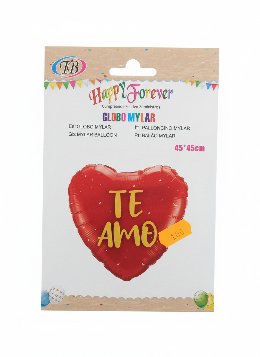 Globo San Valentín Te Amo 45x45 cm