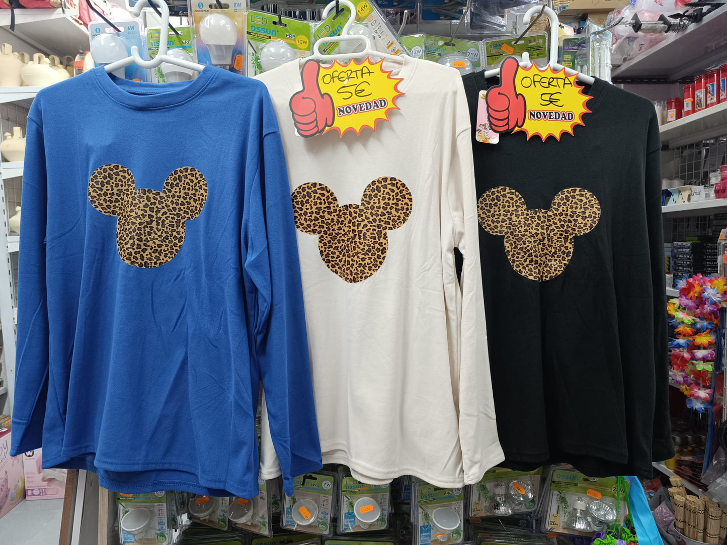 Camiseta de Punto Manga Larga Mickey Mouse