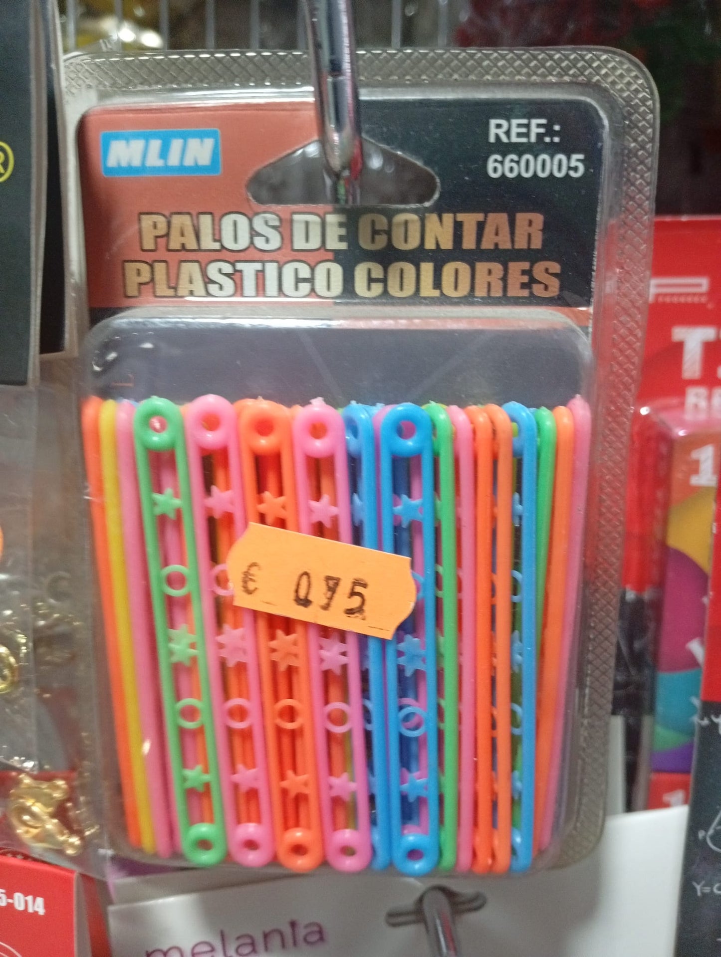 Palos de Contar de Plástico de Colores - MLIN