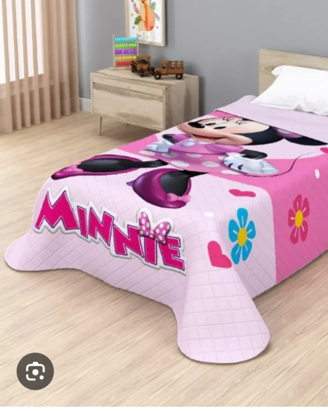 Colcha Minnie Mouse 90 cm