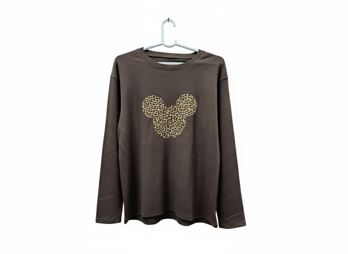 Camiseta de Punto Manga Larga Mickey Mouse