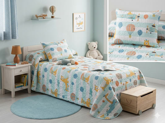 Colcha infantil Animal Planet 90 cm