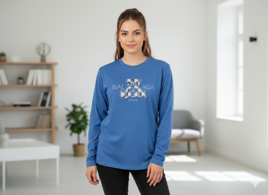 Camiseta de Punto con Silueta de Osito