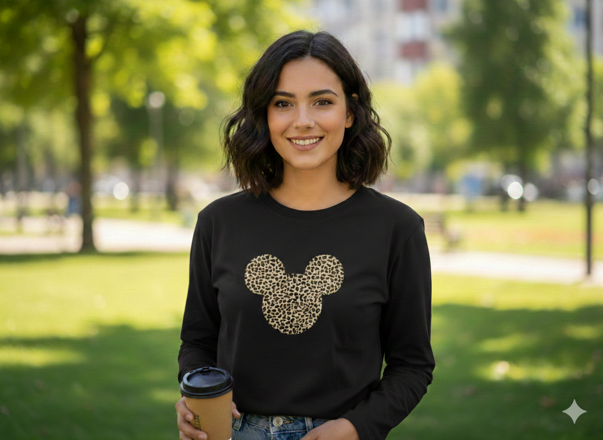 Camiseta de Punto Manga Larga Mickey Mouse