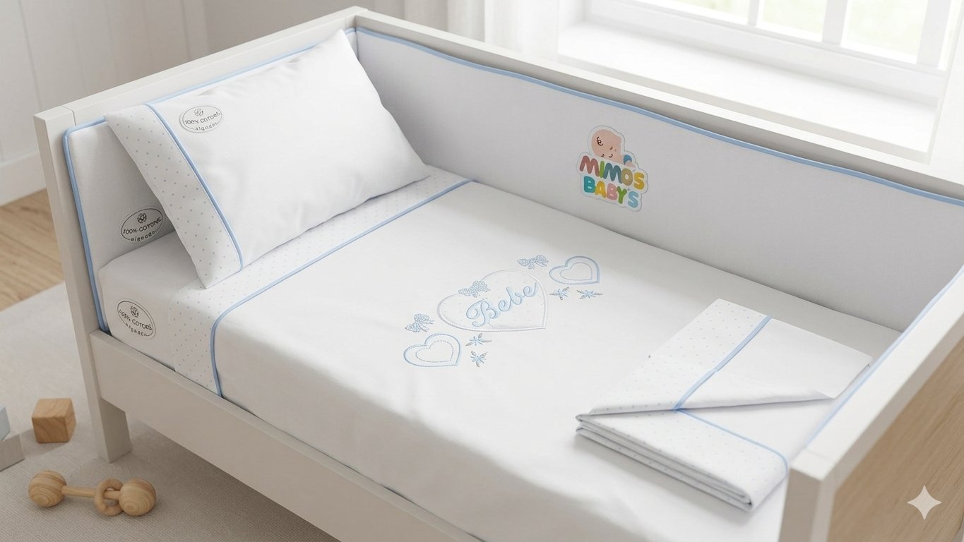 Sábanas Mini Cuna Tríptico 100% Algodón