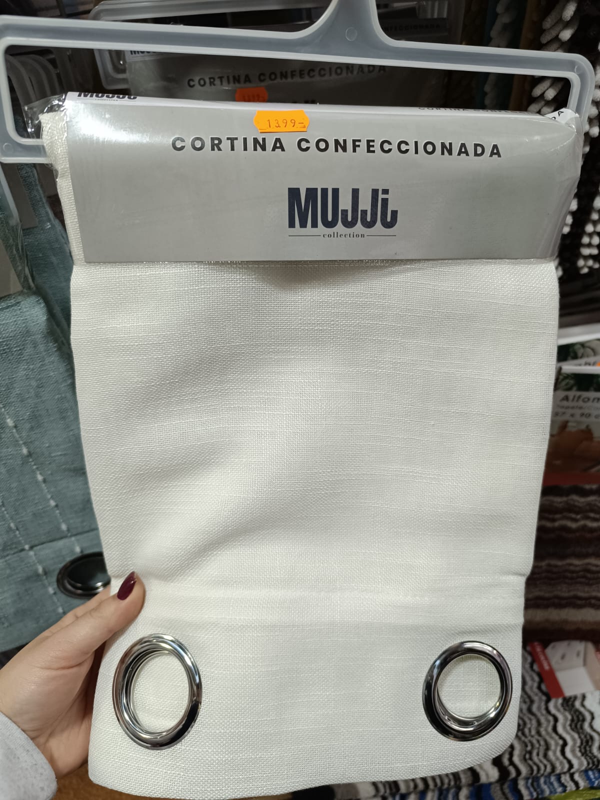 Cortina Confeccionada Lisa 140x260
