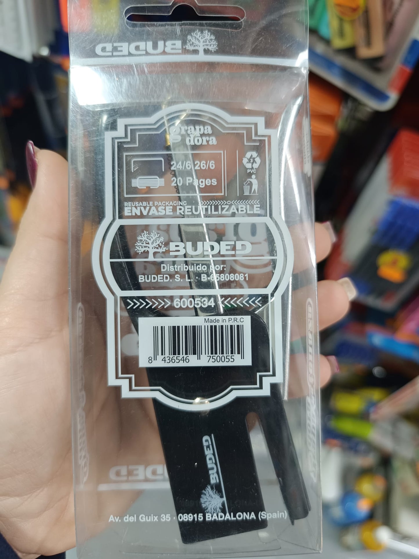 Grapadora de Tenaza Negra