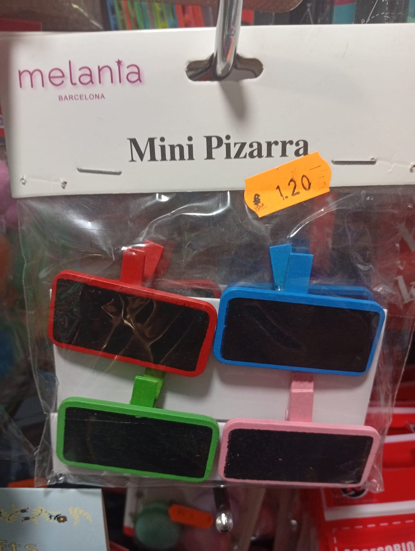 Mini Pizarras de Colores - Pack 4 Unidades - Melania Barcelona