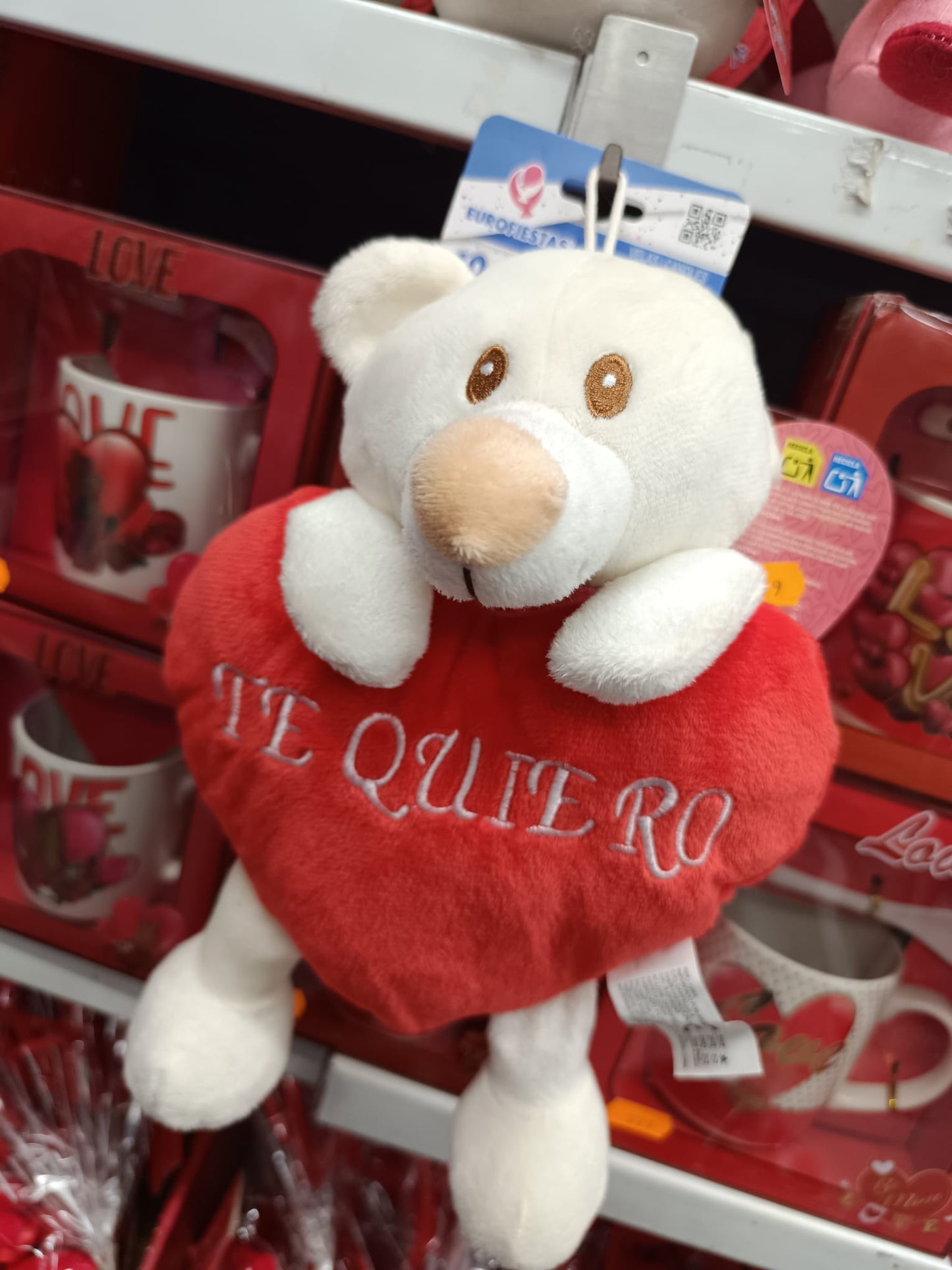 Oso de Peluche San Valentín con Corazón - 4,99€