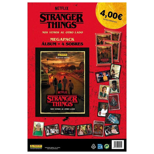 Álbum Stranger Things con 4 Paquetes de Sobres